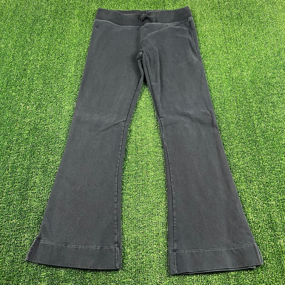 VTG Ralph Lauren Womens Juniors L 12/14‎ 26x26 Flared Navy Blue Sweatpants Y2K